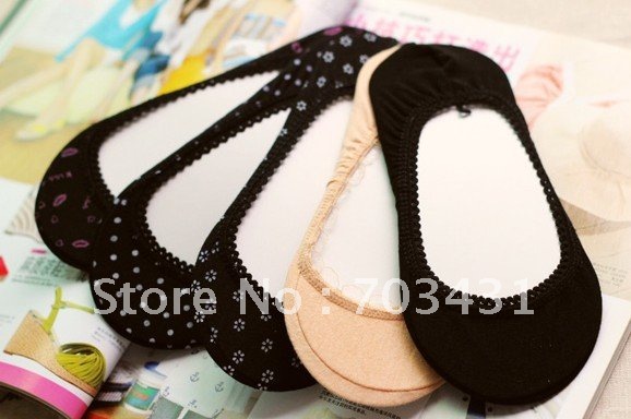 Wholesale women's socks,Sock Slippers,Lovely cotton sock ladies,summer print lace sox,ultrathin female sox,free shipping,ID:A027