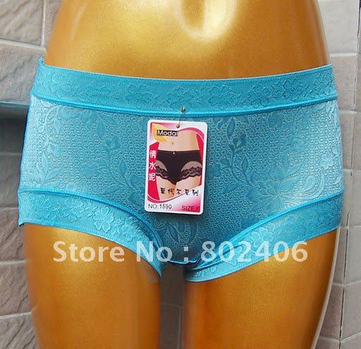Wholesale - women's soft modal comfortable lace flower underwears panties free shipping  M/L