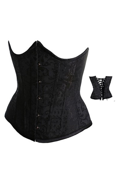 Wholesale! women sexy plus size corsets Cheap Black underbust Floral embroidery bustiers waist cincher Camisole