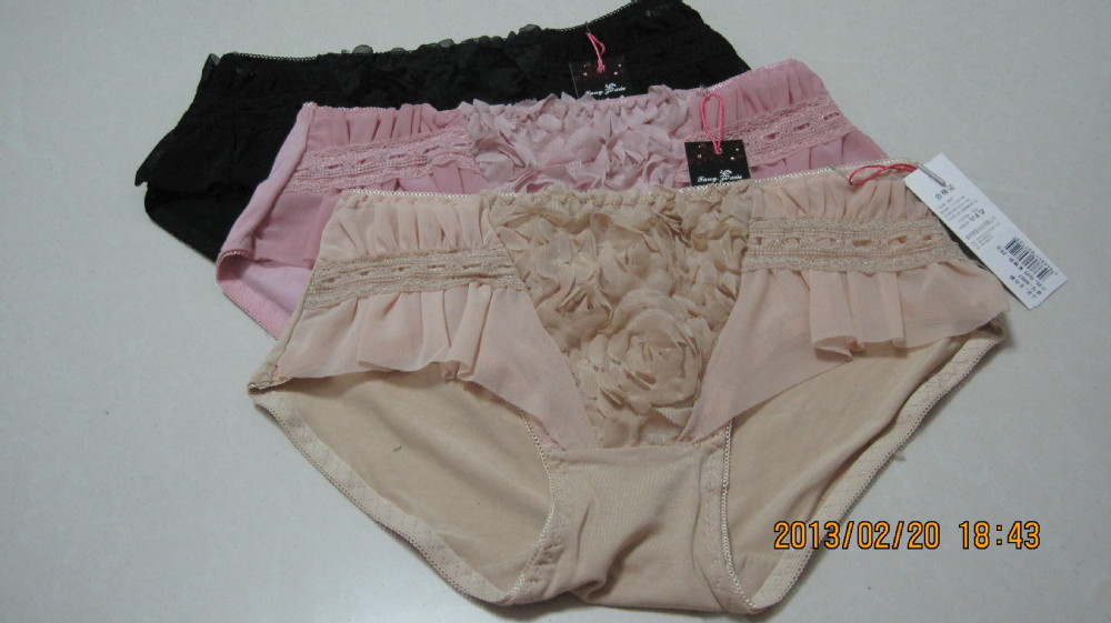Wholesale -Women undearwear  ladies pants  3color  12pcs/lot