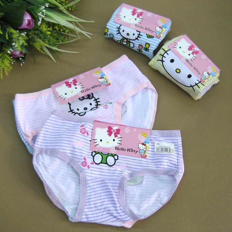 wholesale12PCS/LOT Baby Girls Fashion Underwear Kids Cute Cartoon Panties Children Cotton Briefs