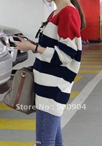 wholesales 2012 NWT SP194 Ladies Good Quality Stripes Jumper Sweaters (2 Colors)