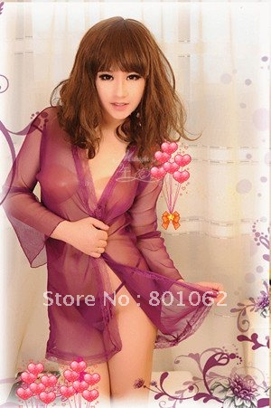 Wholesales 5pcs/lot New sheer Passion sleepwear short gown Sex Lingeries set +G string Women's Underwear