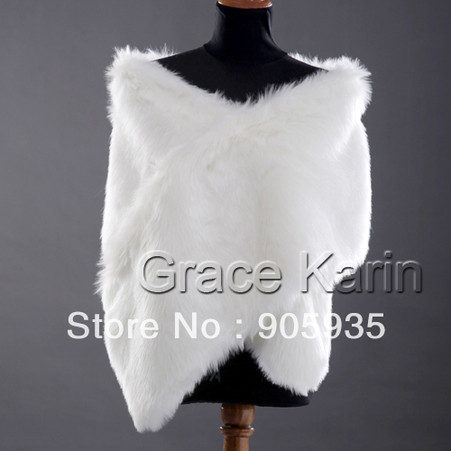 Wholesales! Fast Delivery 5pcs/lot Faux Fur Stoles Shawl Wrap for Bridal, Promotion Price CL2619
