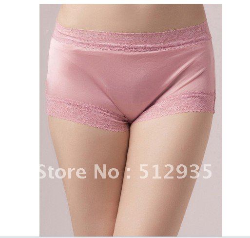 Wholesales Hot Sale ! Bamboo Fiber High Waist Pure Women Panties ,Fashion Lace Women Briefs,Free Shipping