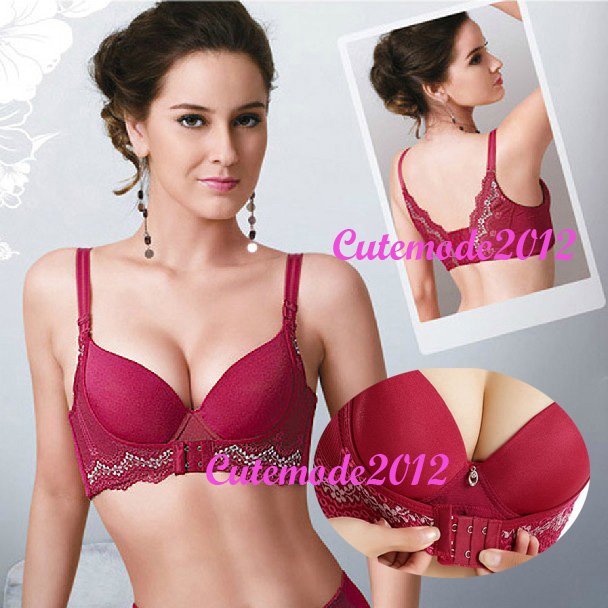 Wholesales Super Boost Cleavage Enhancer Front Closure Push Up Bra Seamless/Seam Free/Side Support/Lace BN323