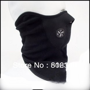 Wholeslae Free size black length riding windproof masks,Outdoor fleeces warm masks Free shipping