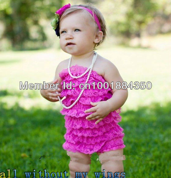 wholsale LATEST lace design rompers purple  petti lace romper