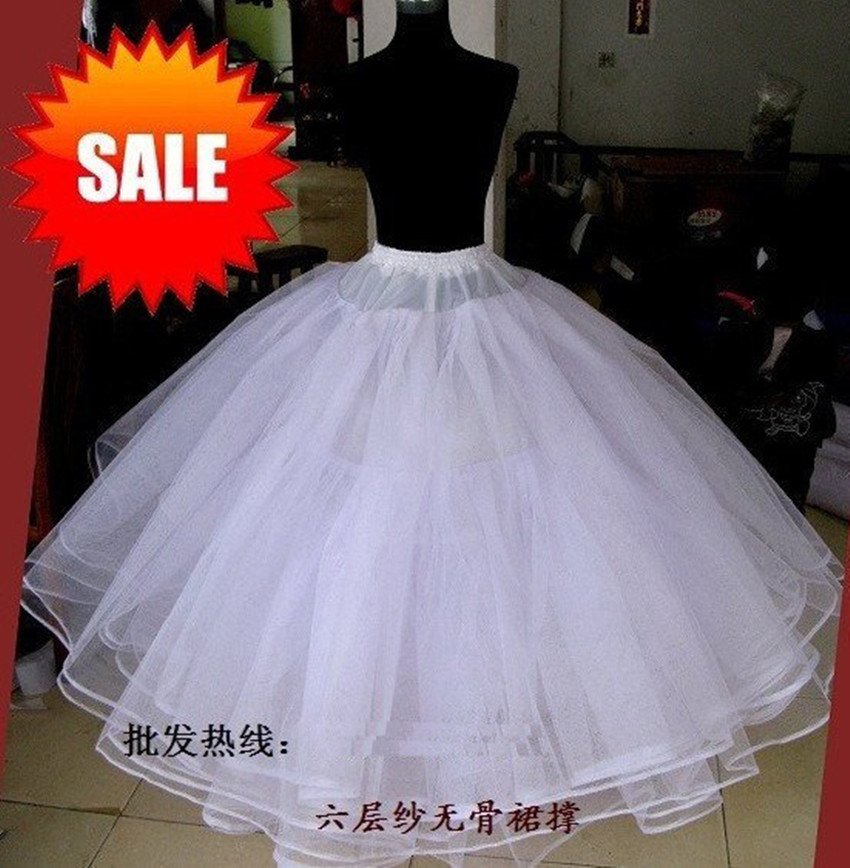 whosale&retail 6 layer Bridal petticoat,wedding petticoat,wedding dress petticoat+Freeshipping