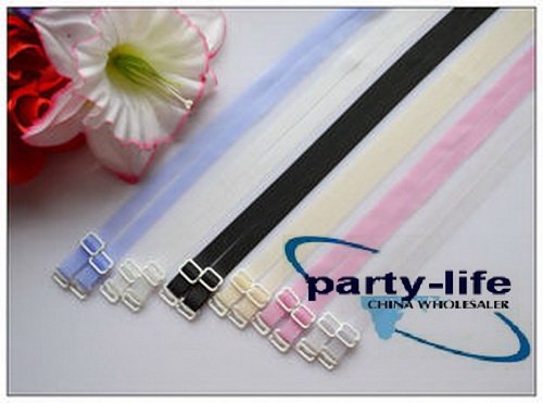 wideth 1cm Adjustable Candy color silicone Bra Straps ,100paris/lot, free shipping