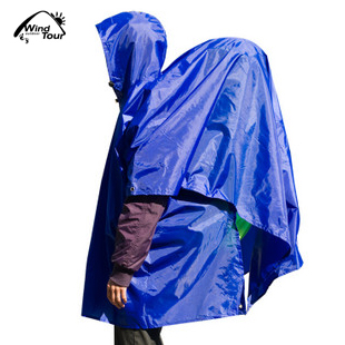Wind tour cicada three-in multifunctional waterproof raincoat poncho one piece raincoat