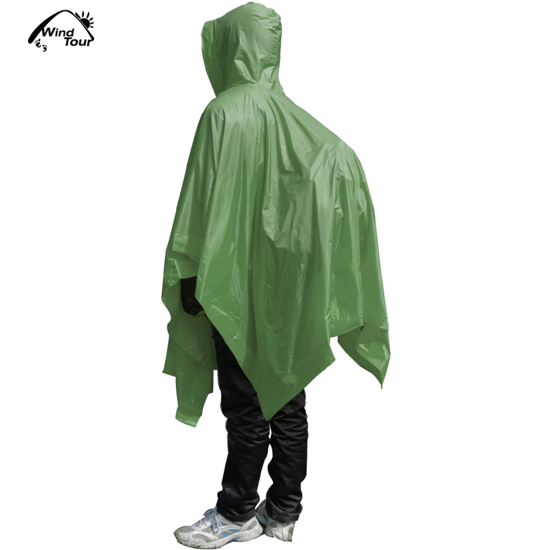 Wind tour outdoor waterproof raincoat hiking raincoat poncho