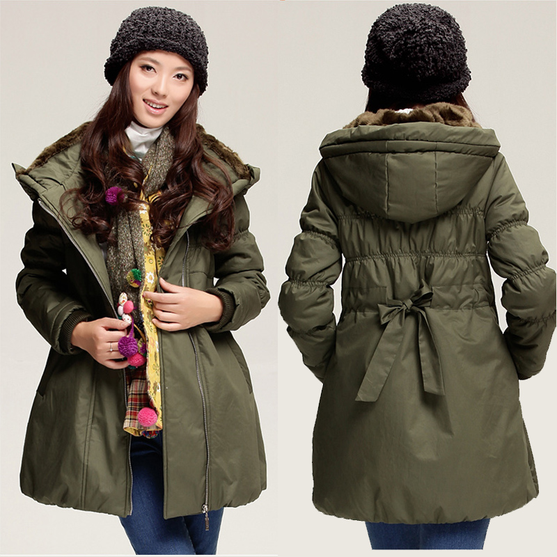 Windproof thermal new arrival winter imitation mink cap maternity clothing maternity wadded jacket overcoat outerwear thickening