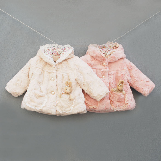 Winter 0 - 6 - 12 months old female baby child baby winter thickening wadded jacket long-sleeve explaines outerwear
