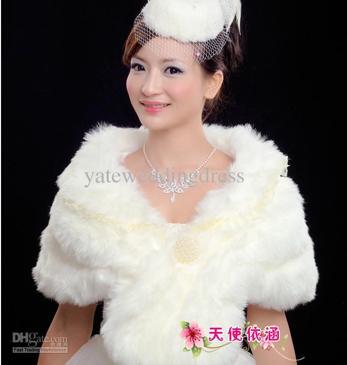 Winter/Autumn Fashion Bridal Stole/rabbit fur stole/wedding