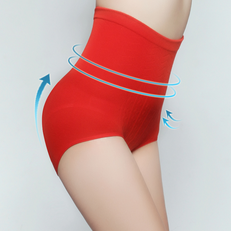 Winter butt-lifting abdomen drawing tiebelt seamless high waist body shaping beauty care panties