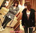 Winter coat woolen coat short coat pockets double-breasted A335