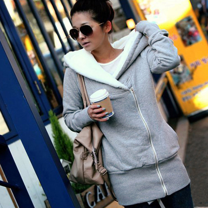 Winter cotton-padded jacket women's medium-long cotton-padded jacket berber fleece women's wadded jacket outerwear