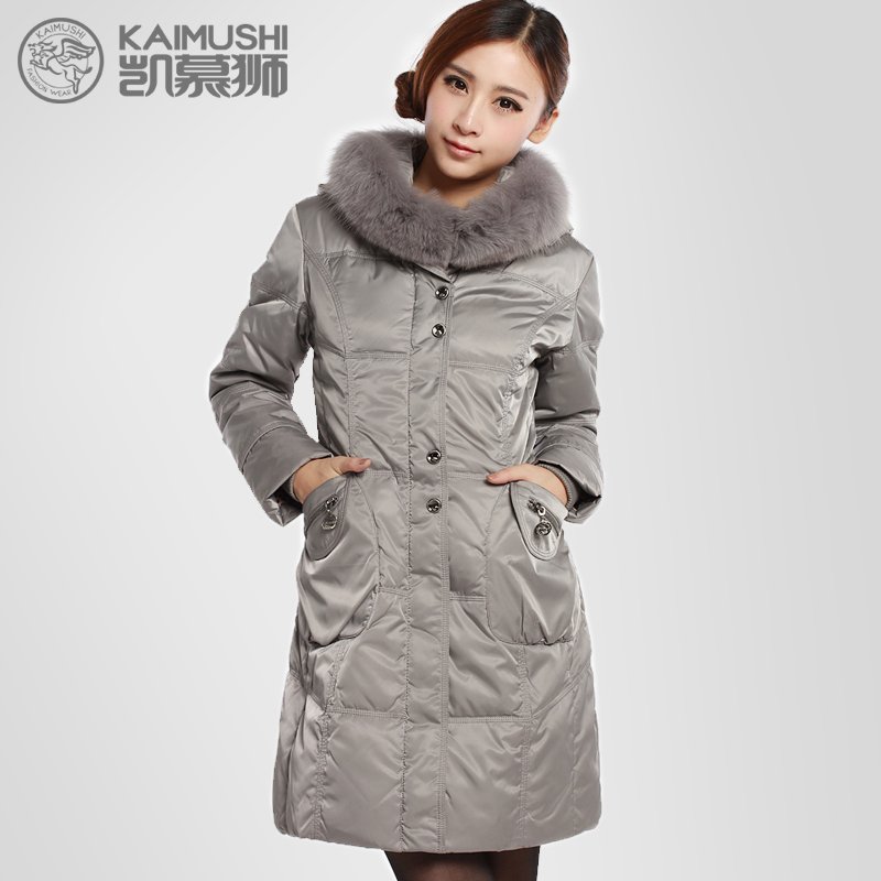 Winter down coat female medium-long quinquagenarian