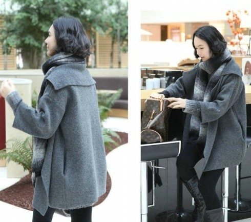 winter elegant outerwear overcoat maternity clothing maternity top maternity outerwear hc061