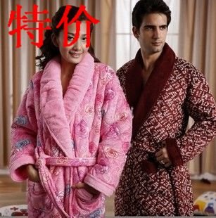 Winter explosion models male and female couple with thick double-sided coral velvet folder warm tracksuit for a couple of cotto