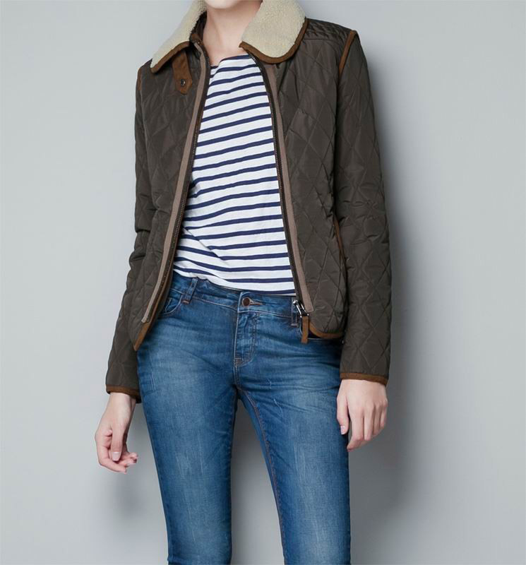 Winter fashion slim berber fleece the disassemblability fur collar patchwork wadded jacket cotton-padded jacket outerwear