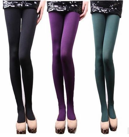 Winter Fashion Slim Fleece Tights Pantyhose Warmers Leggings Women Stockings 8 Colors