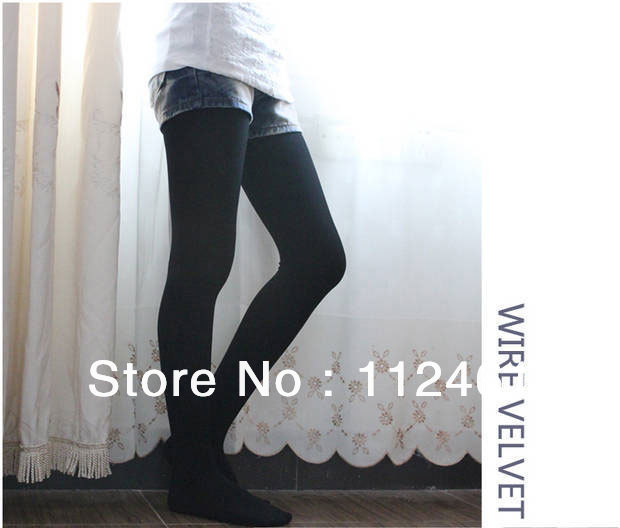 Winter Fashion Slim Fleece Tights Pantyhose Warmers Women Leggings Stockings Free shipping 1pc