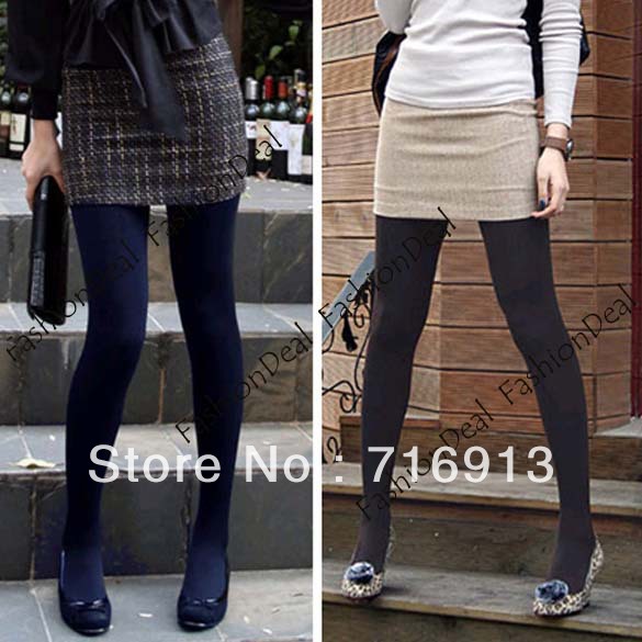 Winter Fashion Slim Fleece Tights Pantyhose Warmers Women Stockings 5 Colors Free shipping 3329