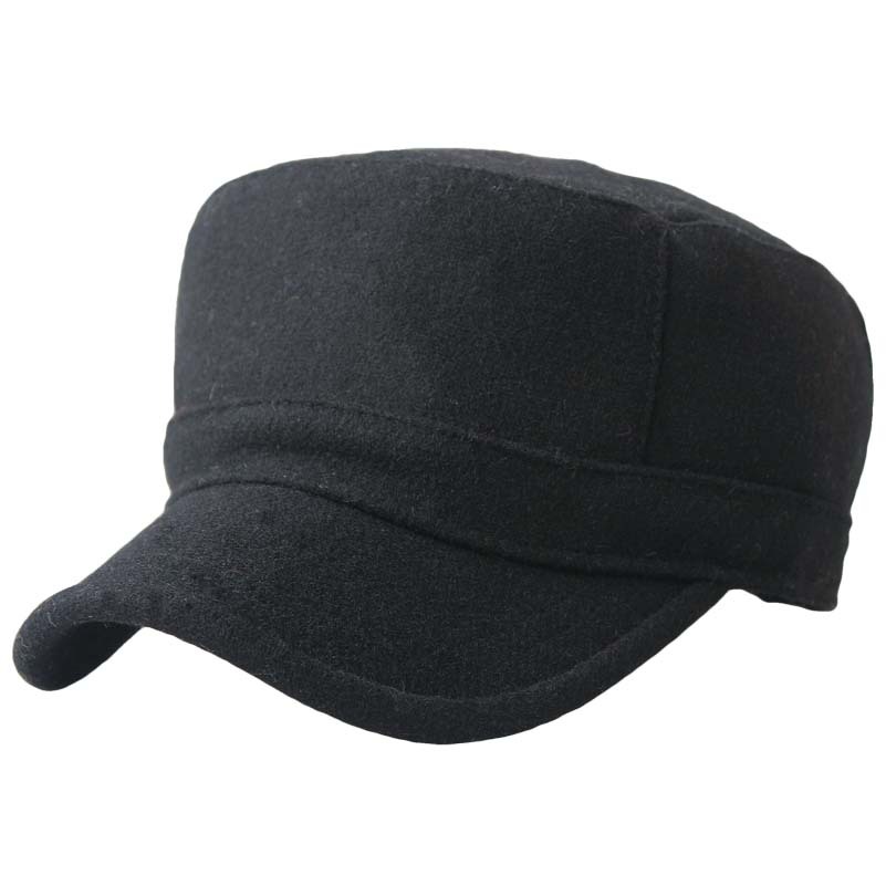 Winter hat paintless woolen military hat outdoor cadet cap full sealing thermal casual cap winter