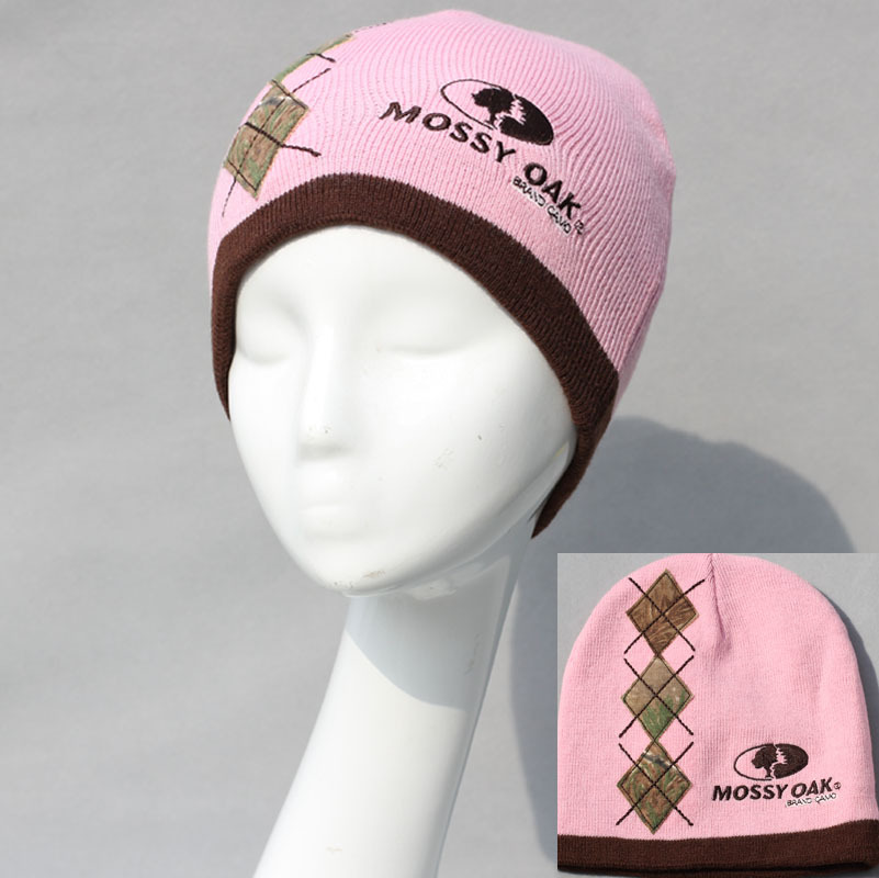 Winter knitted hat women's Women pink knitted hat female hat winter hat