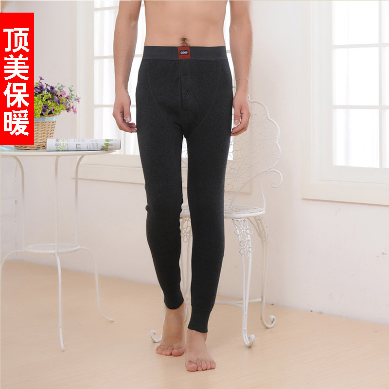 Winter male super warm pa trousers plus velvet thickening wide comfortable warm pants