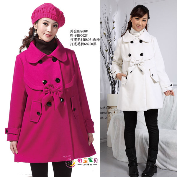 Winter maternity clothing LUCKBAO wool thick maternity outerwear maternity overcoat top wadded jacket h8268