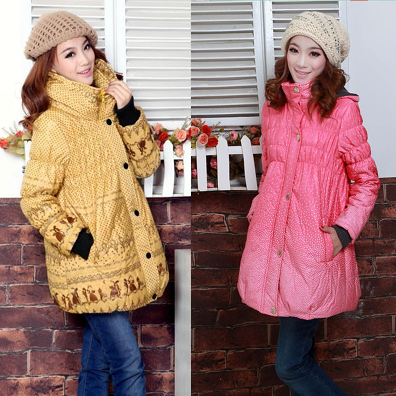 Winter maternity clothing maternity wadded jacket cotton-padded jacket cotton-padded thermal maternity overcoat outerwear