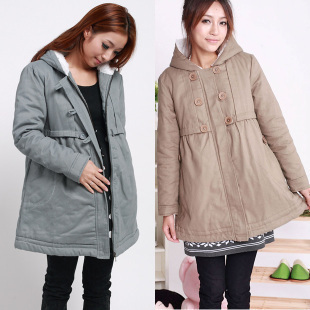 Winter maternity clothing maternity wadded jacket maternity thermal cotton-padded jacket fashion cotton-padded jacket outerwear