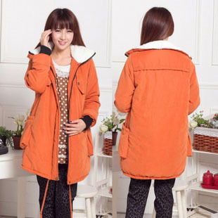 Winter maternity clothing maternity wadded jacket outerwear thickening thermal maternity cotton-padded jacket winter