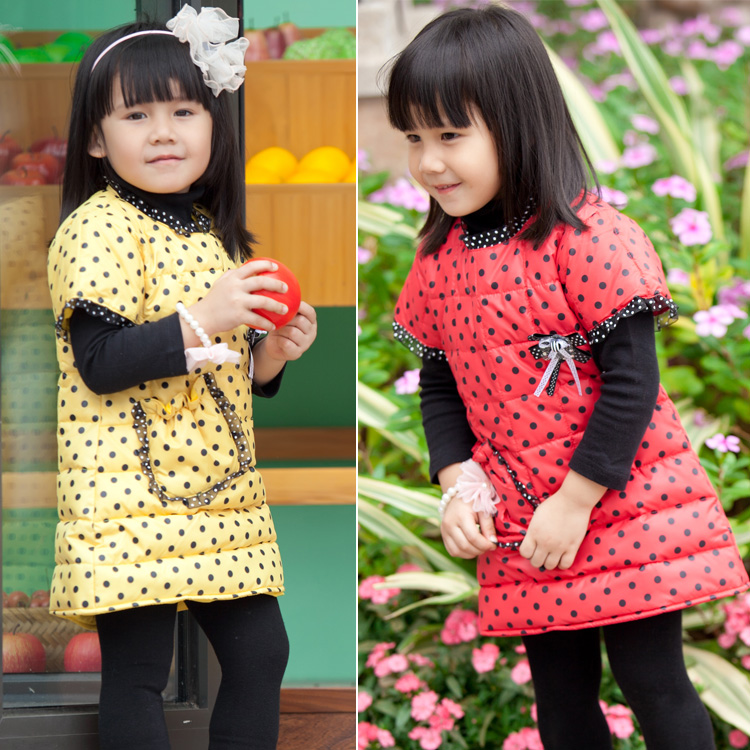 Winter new arrival children's clothing female child down coat quality medium-long thermal clothing clothes 2 - 3 - 4 - 5 - 6