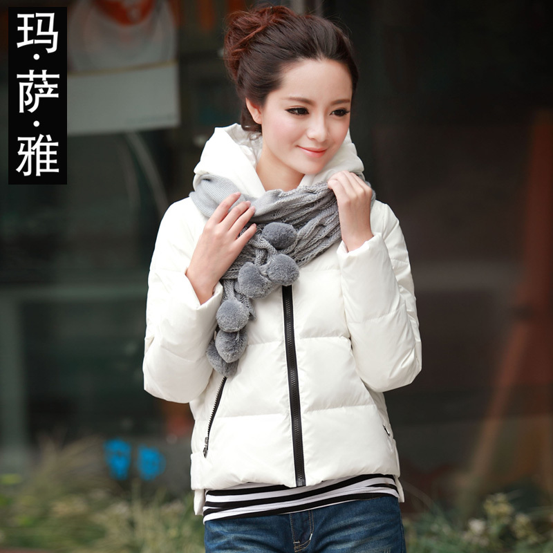 Winter new arrival women outerwear white down coat female short design slim fashion