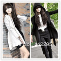 Winter New Stylish Korea Women's Coat Hooded Outerwear Dresses Style Tops free shipping