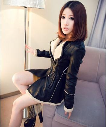 Winter of 2013 new fur one locomotive grows cultivate one's morality warm leather coat