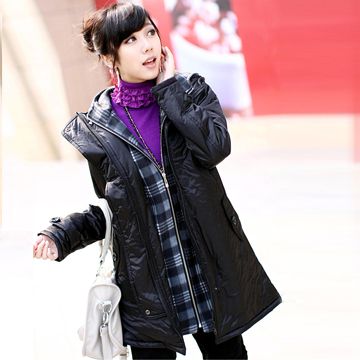 Winter ol gentlewomen casual thickening medium-long wadded jacket cotton-padded jacket cotton-padded jacket outerwear sst1523
