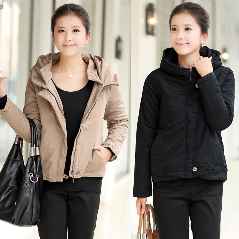 Winter outerwear 2012 women's casual fashion women's top short design wadded jacket