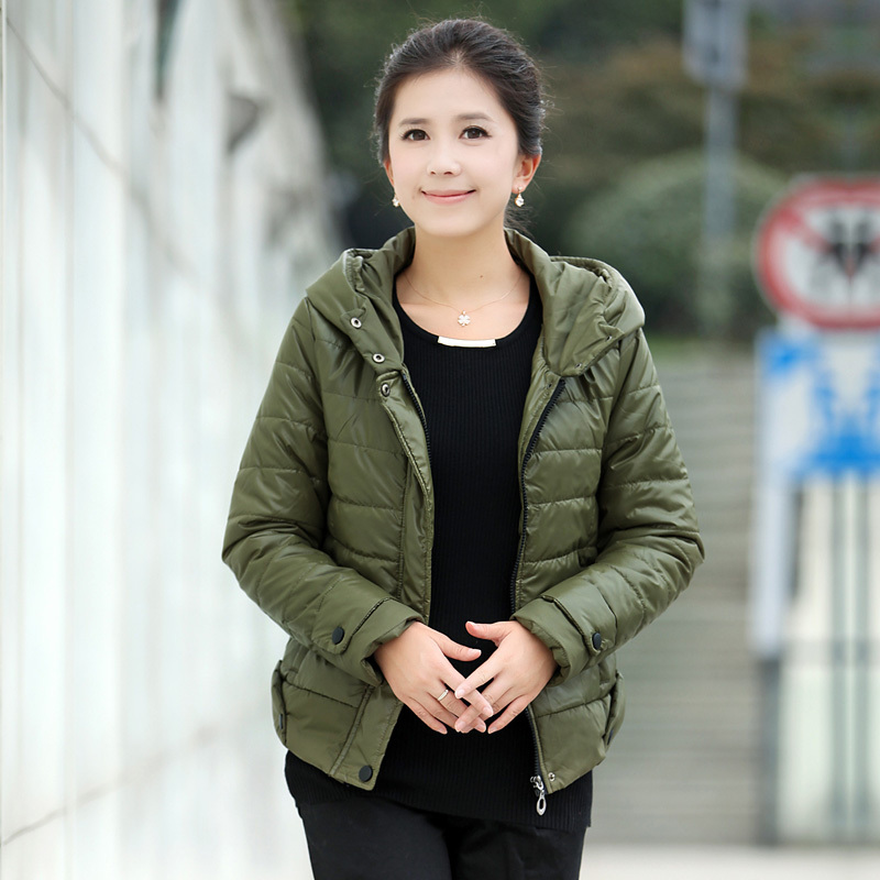 Winter outerwear 2012 women's mother clothing women's wadded jacket casual cotton-padded jacket plus size short design wadded