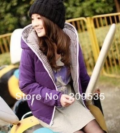 Winter plus size fashion women's shiny down coat short design  DX020