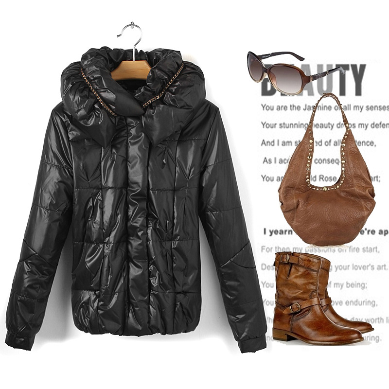 Winter slim cotton-padded jacket cotton-padded jacket women's wadded jacket outerwear female plus size thickening (WC090)