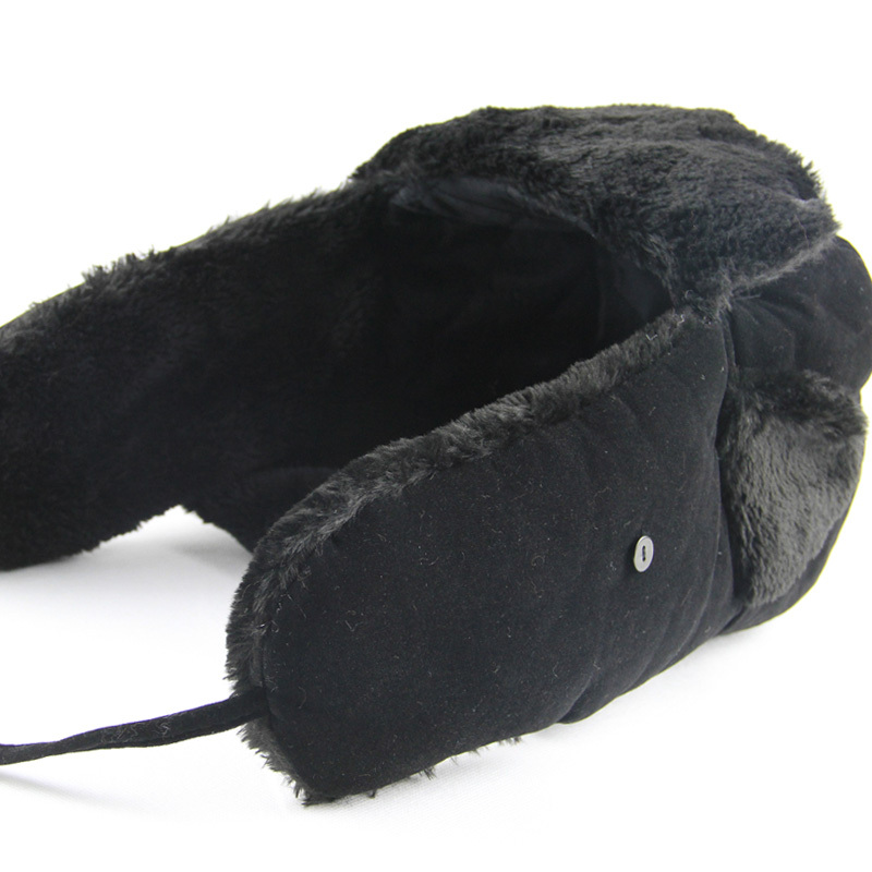 Winter thermal male women's ear outdoor black skiing lei feng hat