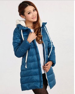 Winter thickening maternity outerwear shiny down  maternity clothing candy medium-long  Maternity Coat