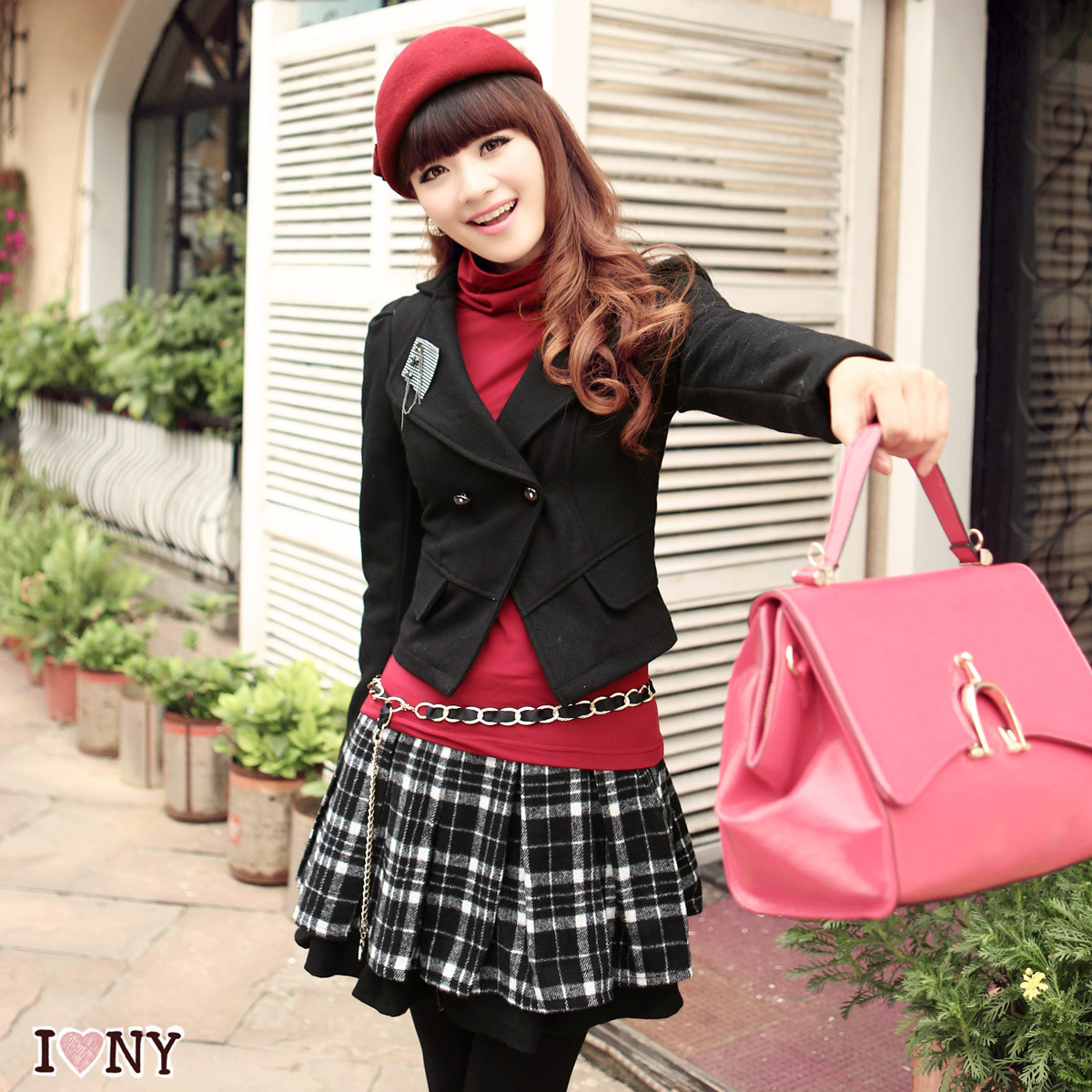 Winter white collar fashion women's professional set skirt twinset female work wear long-sleeve skirt dresses