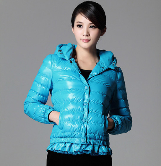 Winter women's 2012 fashion slim glossy short design thickening outerwear wadded jacket female cotton-padded jacket