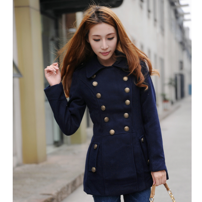 Winter women's 2012 women's trench plus size woolen outerwear slim wool coat